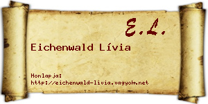 Eichenwald Lívia névjegykártya